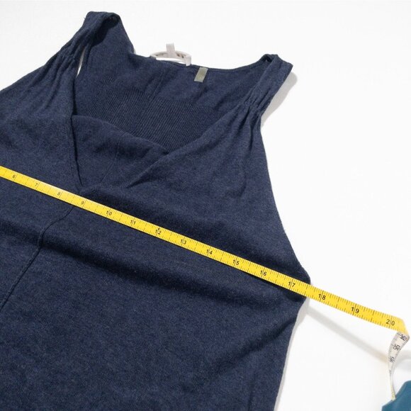 Minnie Rose Sleeveless Navy Sweater Maxi Dress SZ S - Picture 8 of 9